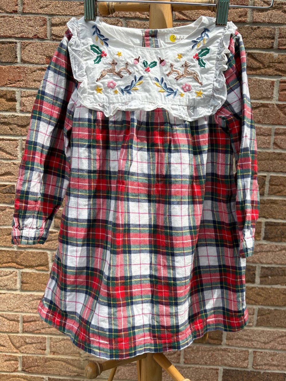 BabyBoden Embroidered Christmas dress, size 2-3T